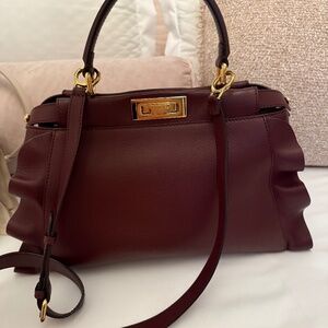 Fendi Vitello waves bi-color peekaboo medium